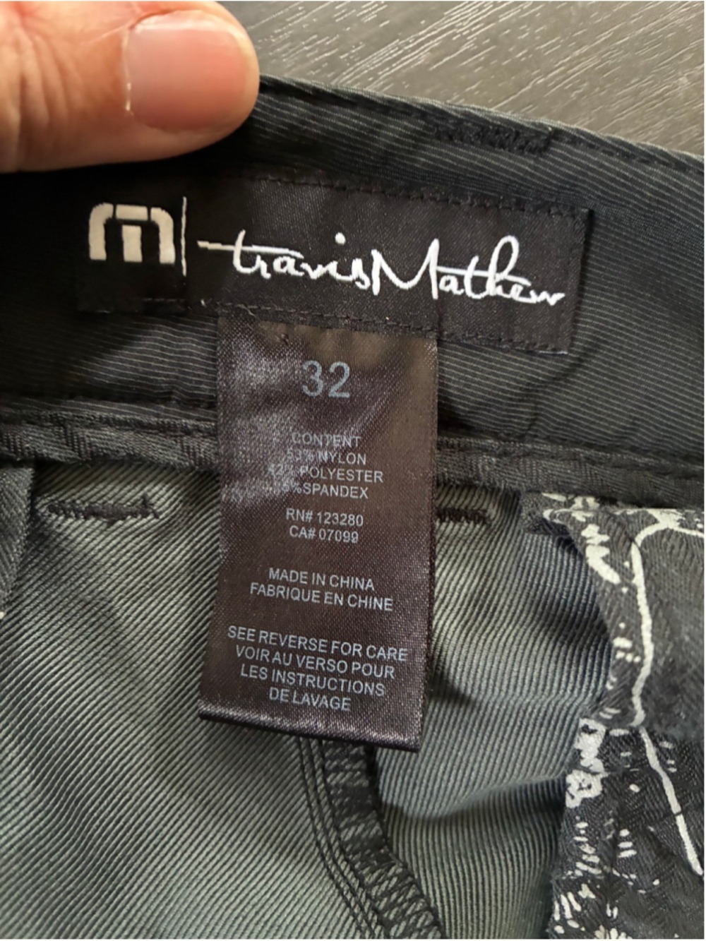 Men's Travis Mathew Chino wonderlust Pants Black Size 32 - Picture 7 of 7